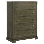 Tampa Furniture Outlet - Coaster - Gran Park 5-drawer Bedroom Chest of Drawers Dark Cocoa - 224935