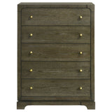 Gran Park 5-drawer Bedroom Chest of Drawers Dark Cocoa - Tampa Furniture Outlet