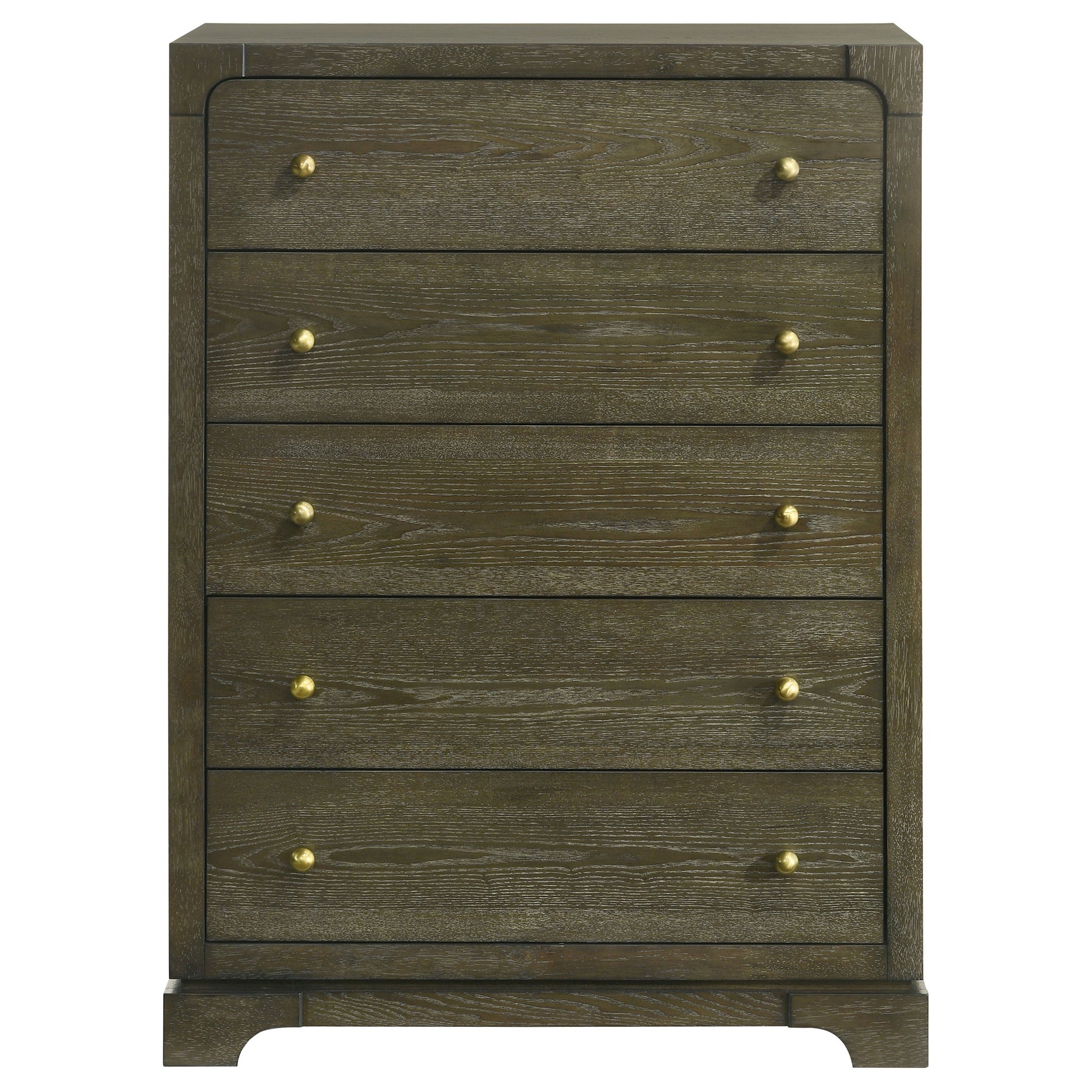 Gran Park 5-drawer Bedroom Chest of Drawers Dark Cocoa - Tampa Furniture Outlet