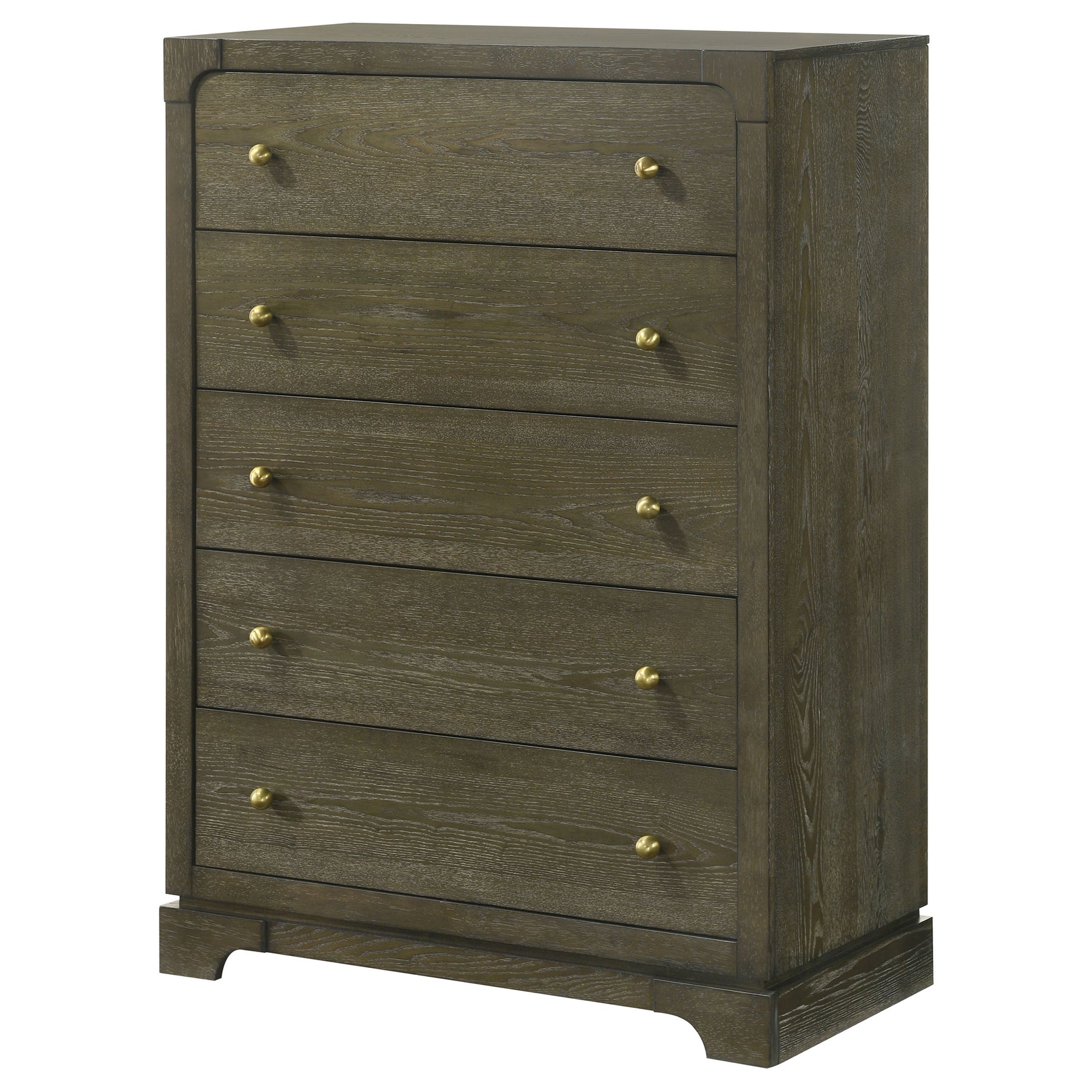 Gran Park 5-drawer Bedroom Chest of Drawers Dark Cocoa - Tampa Furniture Outlet