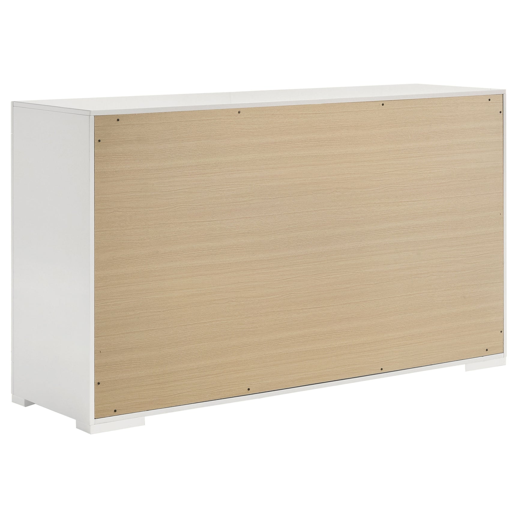 Ives 5-piece Eastern King Bedroom Set White High Gloss - Tampa Furniture Outlet
