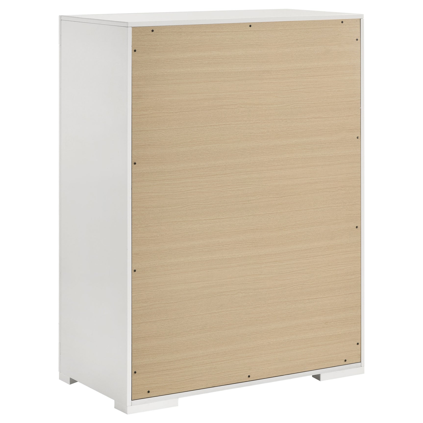 Ives 5-piece Eastern King Bedroom Set White High Gloss - Tampa Furniture Outlet