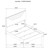 Ives 5-piece Eastern King Bedroom Set White High Gloss - Tampa Furniture Outlet