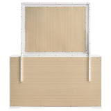 Ives 6-drawer Dresser and Mirror White High Gloss - Tampa Furniture Outlet