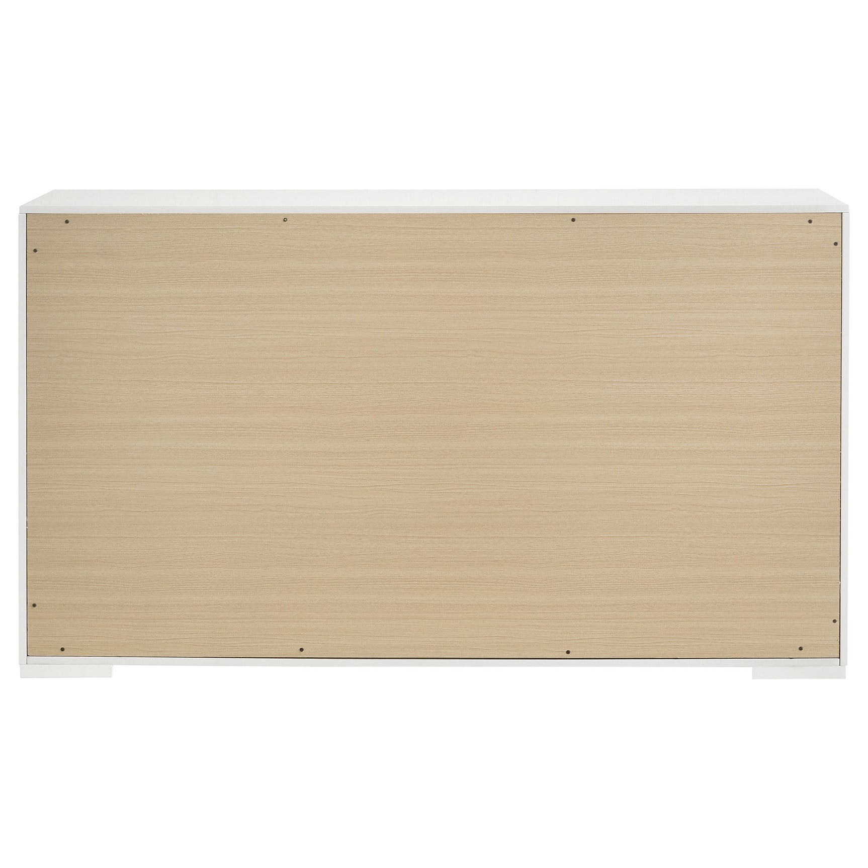 Ives 6-drawer Dresser Cabinet White High Gloss - Tampa Furniture Outlet
