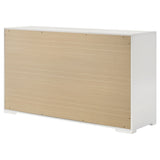 Ives 6-drawer Dresser Cabinet White High Gloss - Tampa Furniture Outlet