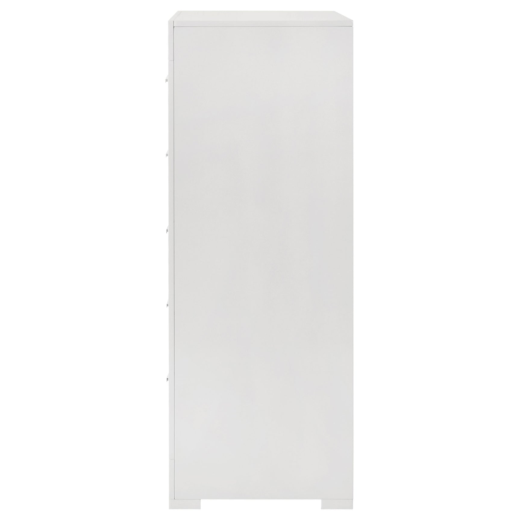 Ives 5-drawer Bedroom Chest of Drawers White High Gloss - Tampa Furniture Outlet