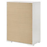Ives 5-drawer Bedroom Chest of Drawers White High Gloss - Tampa Furniture Outlet