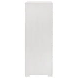 Ives 5-drawer Bedroom Chest of Drawers White High Gloss - Tampa Furniture Outlet