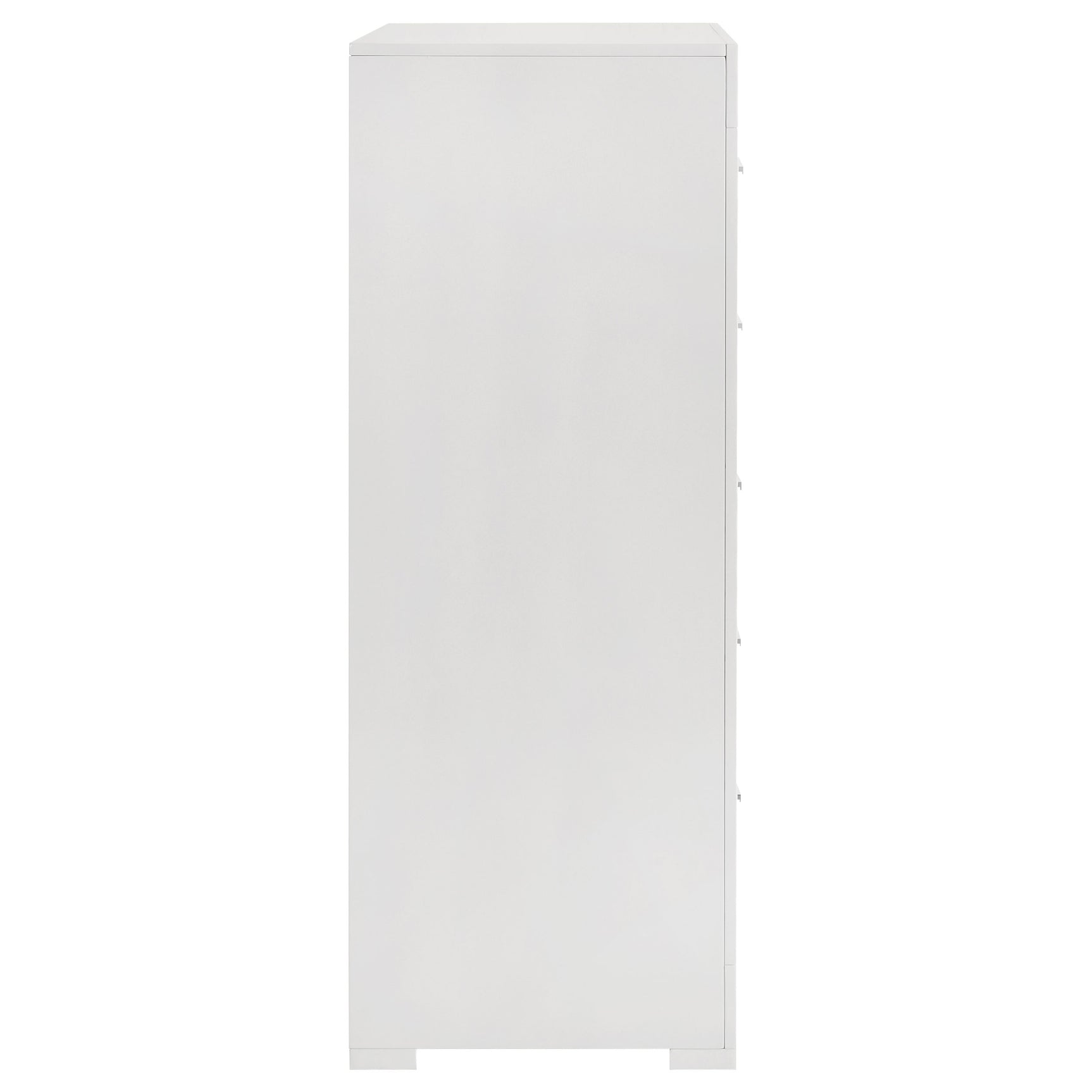 Ives 5-drawer Bedroom Chest of Drawers White High Gloss - Tampa Furniture Outlet