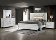 Tampa Furniture Outlet - Coaster - Marmore 4-piece Eastern King Bedroom Set White - 224961KE-S4