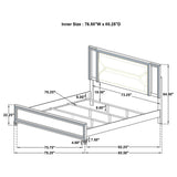 Marmore 4-piece Eastern King Bedroom Set White - Tampa Furniture Outlet