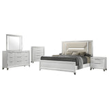 Marmore 5-piece Queen Bedroom Set White - Tampa Furniture Outlet