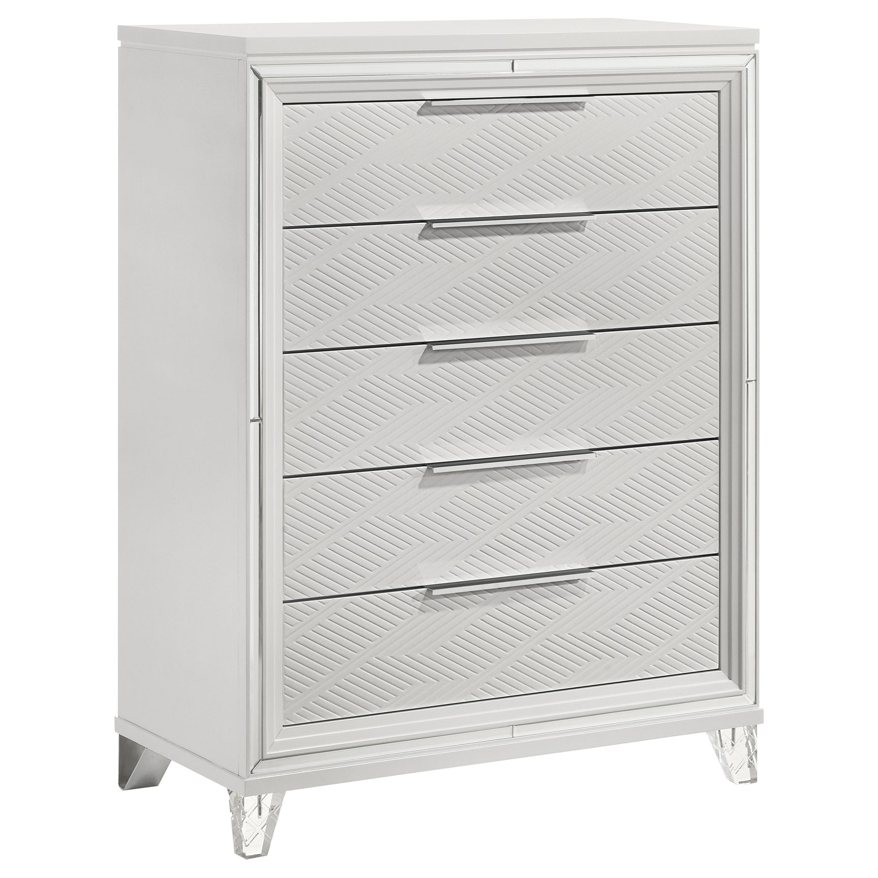 Marmore 5-piece Queen Bedroom Set White - Tampa Furniture Outlet