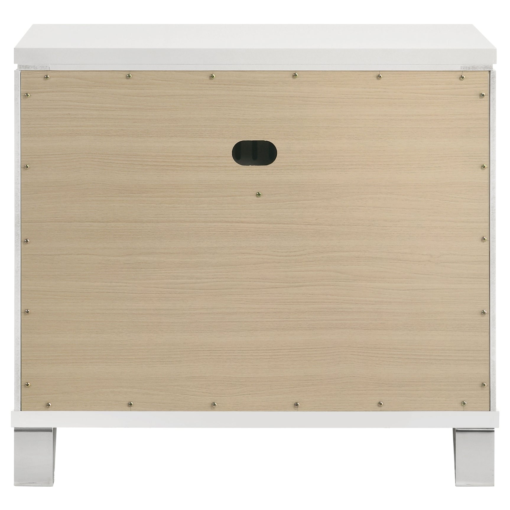 Marmore 2-drawer Nightstand Bedside Table White - Tampa Furniture Outlet