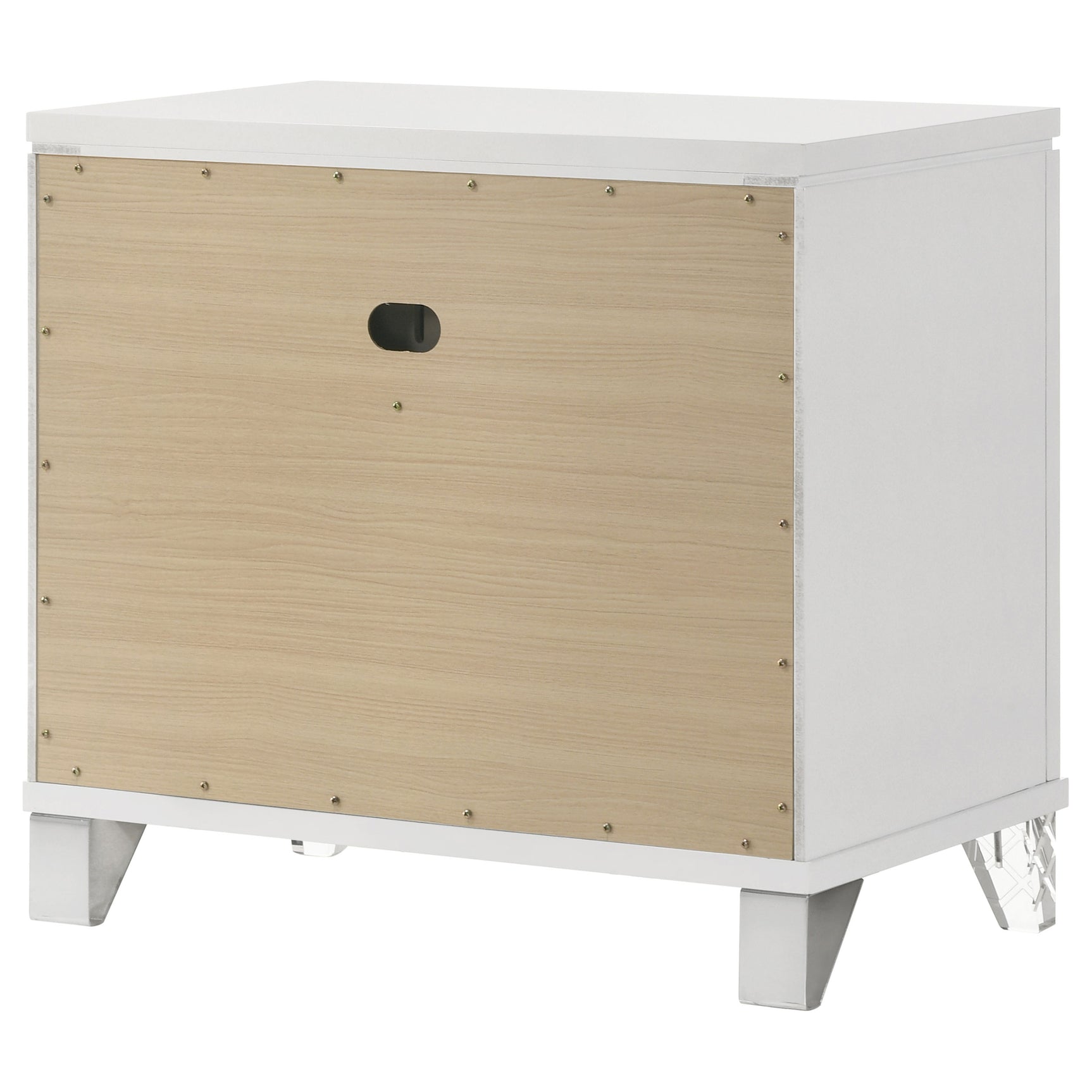 Marmore 2-drawer Nightstand Bedside Table White - Tampa Furniture Outlet