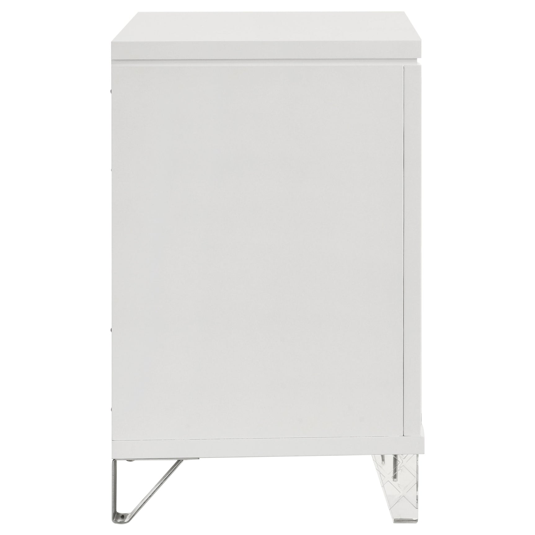 Marmore 2-drawer Nightstand Bedside Table White - Tampa Furniture Outlet