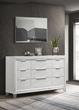 Marmore 9-drawer Dresser Cabinet White - Tampa Furniture Outlet