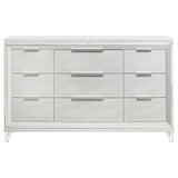 Marmore 9-drawer Dresser Cabinet White - Tampa Furniture Outlet