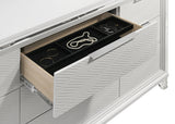 Marmore 9-drawer Dresser Cabinet White - Tampa Furniture Outlet