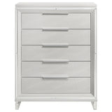 Marmore 5-drawer Bedroom Chest of Drawers White - Tampa Furniture Outlet