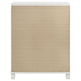 Marmore 5-drawer Bedroom Chest of Drawers White - Tampa Furniture Outlet