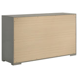Ives 5-piece Eastern King Bedroom Set Grey High Gloss - Tampa Furniture Outlet