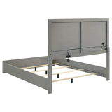 Ives 5-piece Queen Bedroom Set Grey High Gloss - Tampa Furniture Outlet