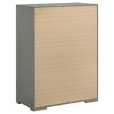 Ives 5-piece Queen Bedroom Set Grey High Gloss - Tampa Furniture Outlet