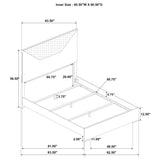 Ives 5-piece Queen Bedroom Set Grey High Gloss - Tampa Furniture Outlet