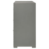 Ives 6-drawer Dresser Cabinet Grey High Gloss - Tampa Furniture Outlet