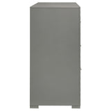 Ives 6-drawer Dresser Cabinet Grey High Gloss - Tampa Furniture Outlet