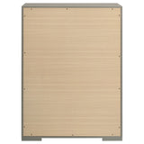 Ives 5-drawer Bedroom Chest of Drawers Grey High Gloss - Tampa Furniture Outlet