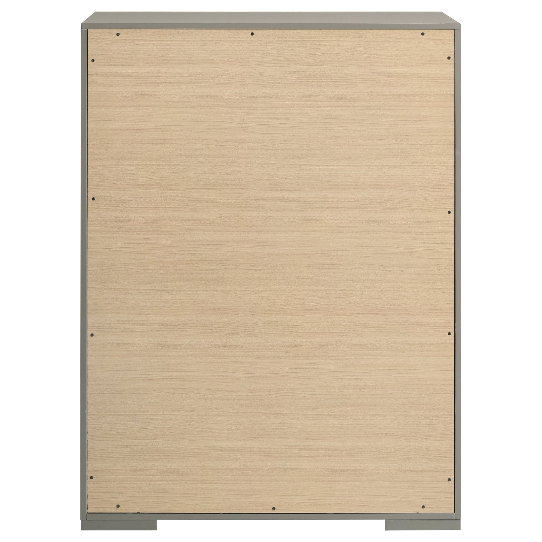 Ives 5-drawer Bedroom Chest of Drawers Grey High Gloss - Tampa Furniture Outlet