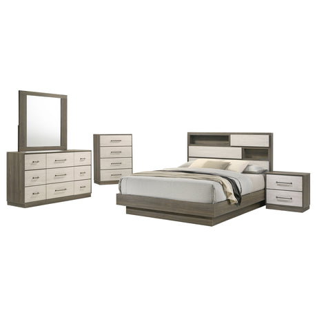 Fenwick 5-piece Queen Bedroom Set Grey Oak - Tampa Furniture Outlet
