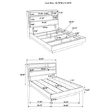Fenwick 5-piece Queen Bedroom Set Grey Oak - Tampa Furniture Outlet