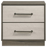 Fenwick 2-drawer Nightstand Bedside Table Grey Oak - Tampa Furniture Outlet