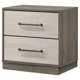Fenwick 2-drawer Nightstand Bedside Table Grey Oak - Tampa Furniture Outlet