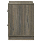 Fenwick 2-drawer Nightstand Bedside Table Grey Oak - Tampa Furniture Outlet