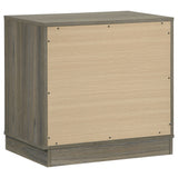 Fenwick 2-drawer Nightstand Bedside Table Grey Oak - Tampa Furniture Outlet