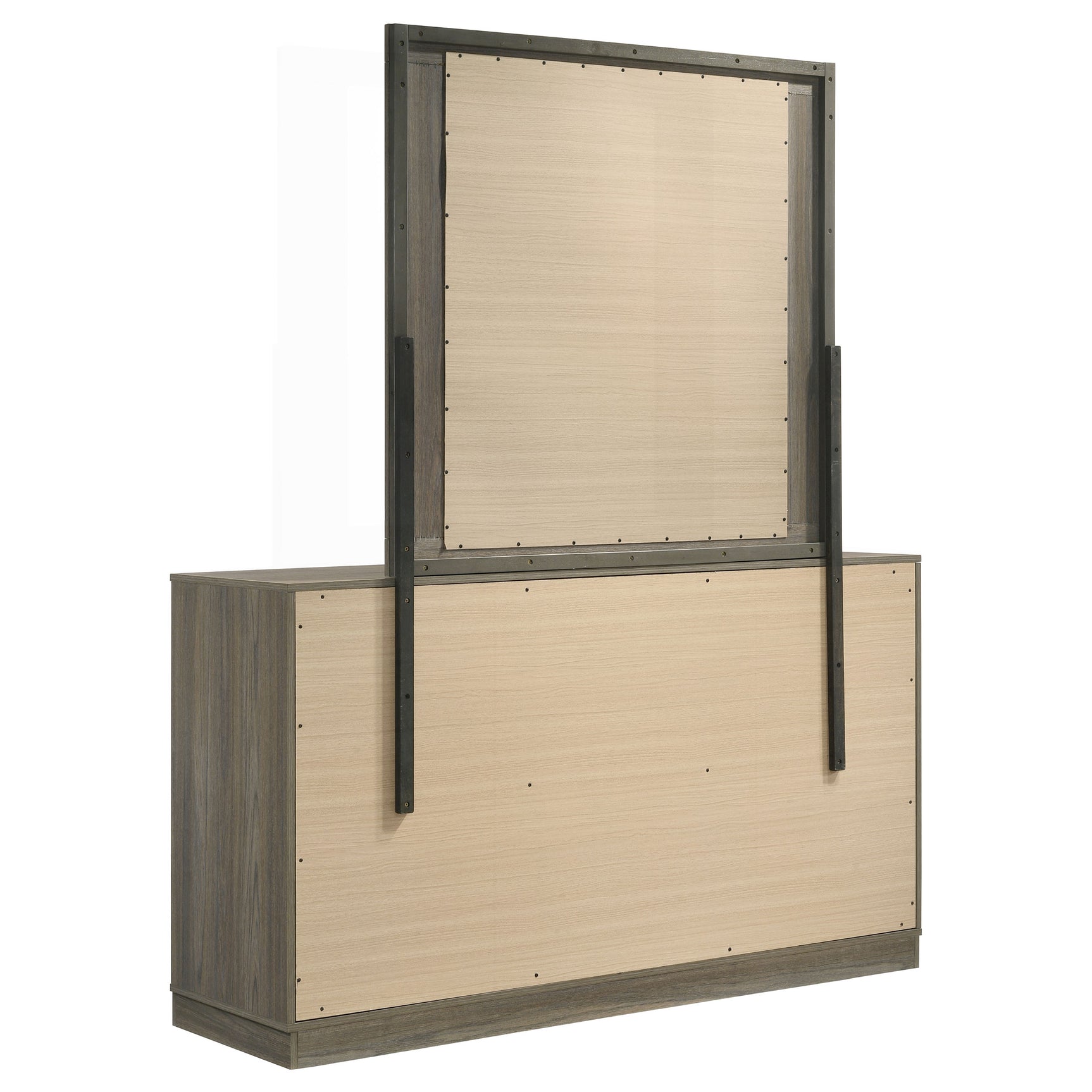 Fenwick 9-drawer Dresser with Mirror Grey Oak - Tampa Furniture Outlet