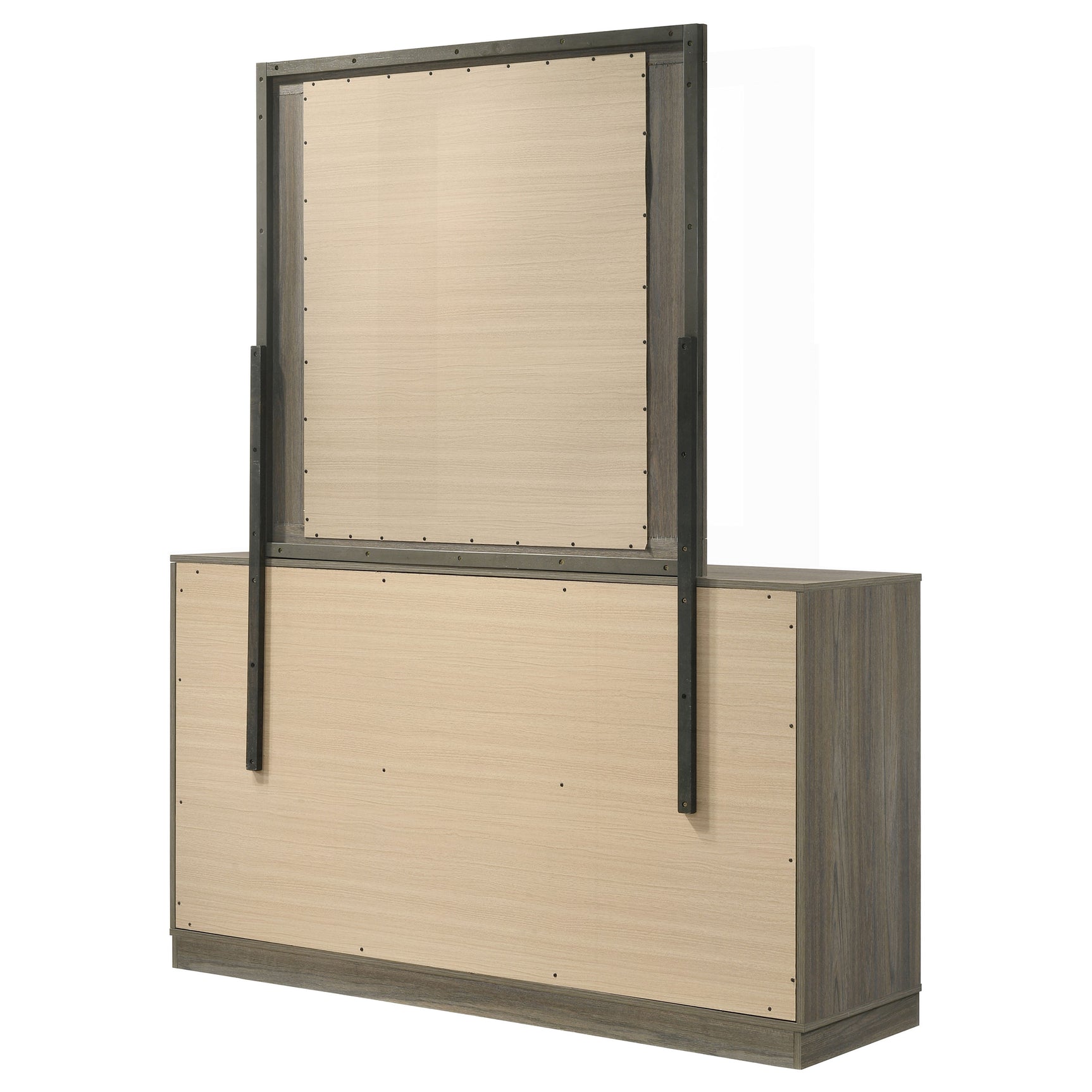 Fenwick 9-drawer Dresser with Mirror Grey Oak - Tampa Furniture Outlet