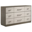 Tampa Furniture Outlet - Coaster - Fenwick 9-drawer Dresser Grey Oak - 224983