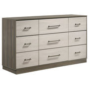 Tampa Furniture Outlet - Coaster - Fenwick 9-drawer Dresser Grey Oak - 224983