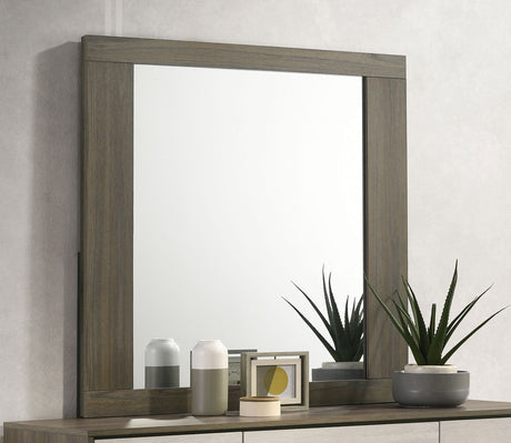Fenwick Dresser Mirror Grey Oak - Tampa Furniture Outlet