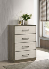 Fenwick 4-drawer Chest of Drawers Grey Oak - Tampa Furniture Outlet