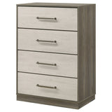 Fenwick 4-drawer Chest of Drawers Grey Oak - Tampa Furniture Outlet