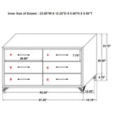 Lucia 5-piece Eastern King Bedroom Set Grey and Black - Tampa Furniture Outlet