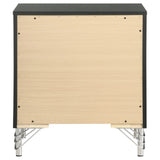 Lucia 2-drawer Nightstand Bedside Table Black - Tampa Furniture Outlet