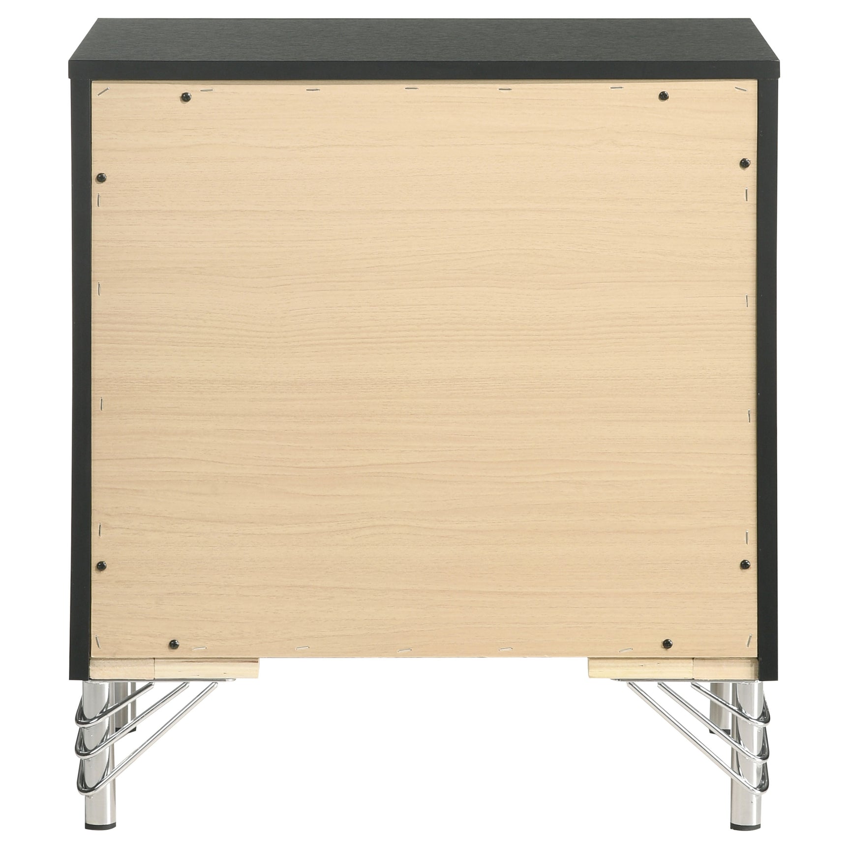 Lucia 2-drawer Nightstand Bedside Table Black - Tampa Furniture Outlet